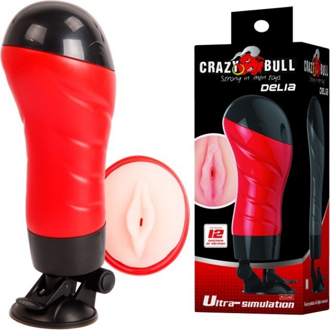 BAILE CRAZY BULL DELIA мастурбатор вагина с вибрацией в тубе BM-00900T46Z