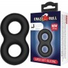 BAILE CRAZY BULL SUPER SOFT SILICON двойное эластичное эрекционное кольцо BI-210185