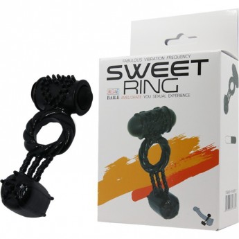 BAILE SWEET RING эрекционное виброкольцо с виброподвеской BAILE SWEET RING эрекционное виброкольцо с виброподвеской